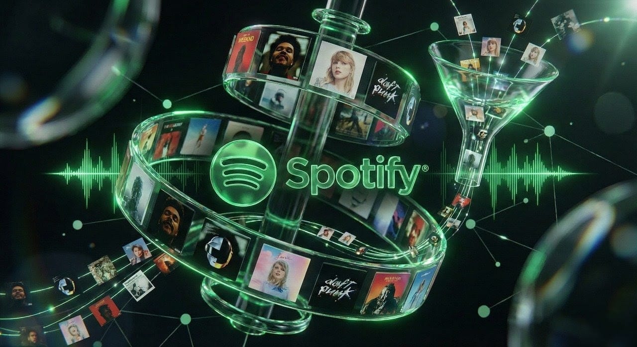 Spotify search with album carousel